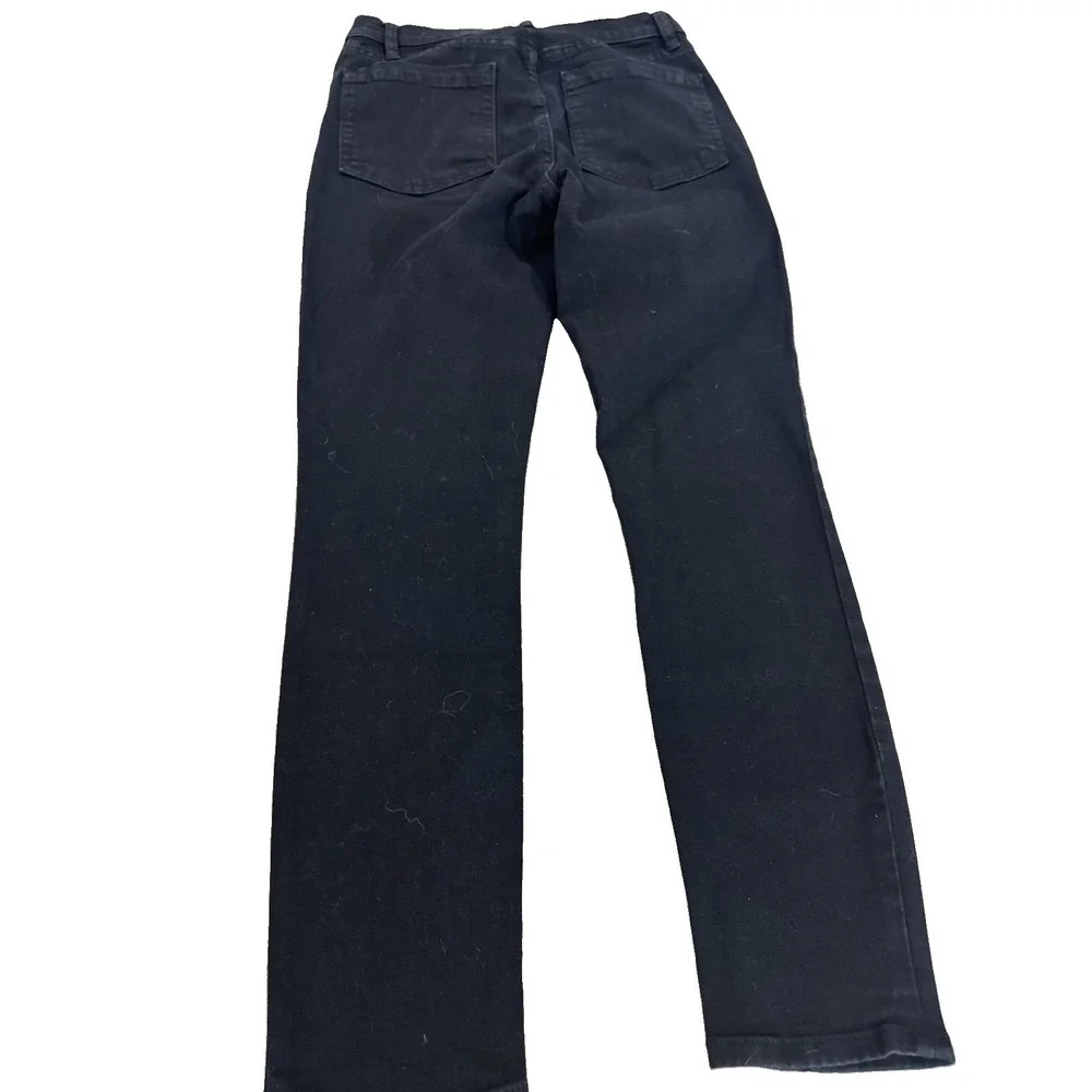 Free People Black Hi-Rise Jeans Size 27 Stretch Skinny Made in USA